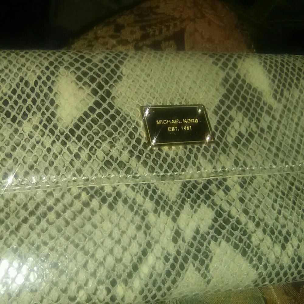 Authentic rattle snake skin Michael kors wallet